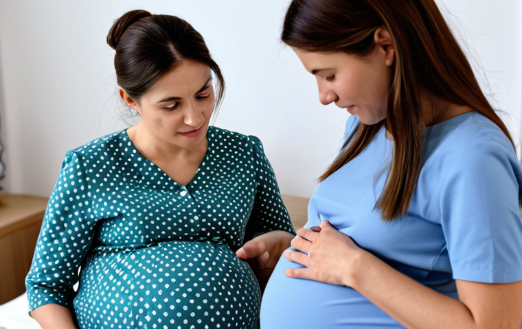 Prompt 1: Expectant Mother Preparing for Baby's Arrival**