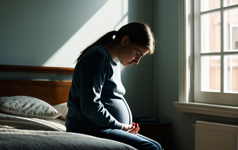 유산의 초기 증상과 병원 진단 - Early Pregnancy Anxiety – A Faint Worry**
A young woman in her late 20s to early 30s, dressed in...